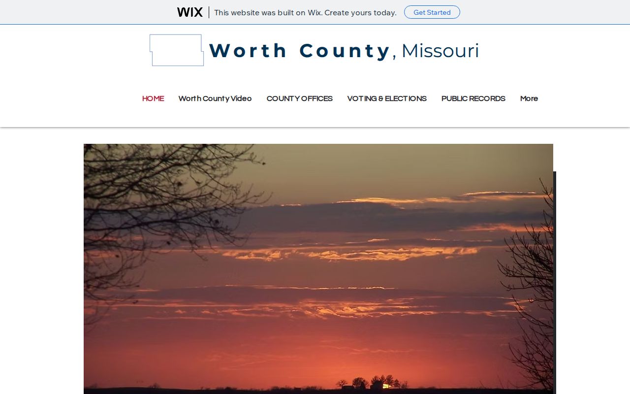 Worth County court docket local government record context